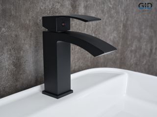 Смеситель для раковины Gid Victoria L120-BM-K L120BMK черный матовый